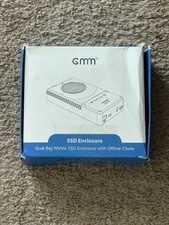 GMM GUD1001 SSD Enclosure Dual Bay NVMe SSD Enclosure With Offline-Clone