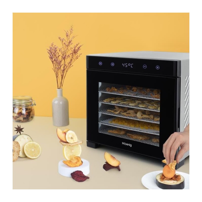deshydrateur alimentaire minuterie variable – vue détaillée