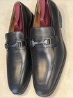 BRUNO MAGLI MENS BLACK LEATHER’RAGING BIT’ LOAFER SIZE 11.5M $325