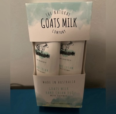 Goats Milk Hand Cream Duo W/ Coconut 2x 125ml e 4.22fl Oz NIB