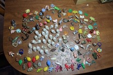 185 VINTAGE MINI TOY CRACKER JACK GUMBALL/VENDING CHARM PRIZE Skulls Monsters