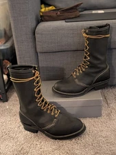 Wesco Boots Jobmaster Black Sz 11E Custom USA Free Shipping 