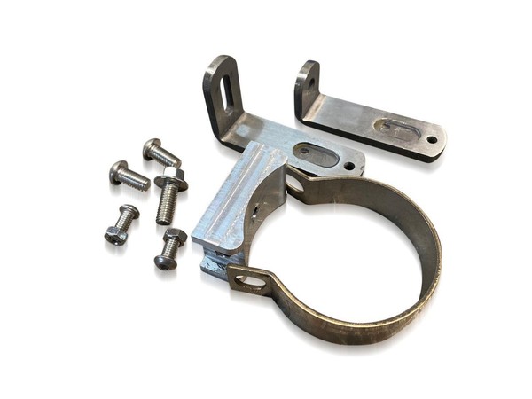Edelstahl Chrom Licht Und Luft Hupe Klammer FüR Lkw Dach Lichtleiste - 63Mm-image