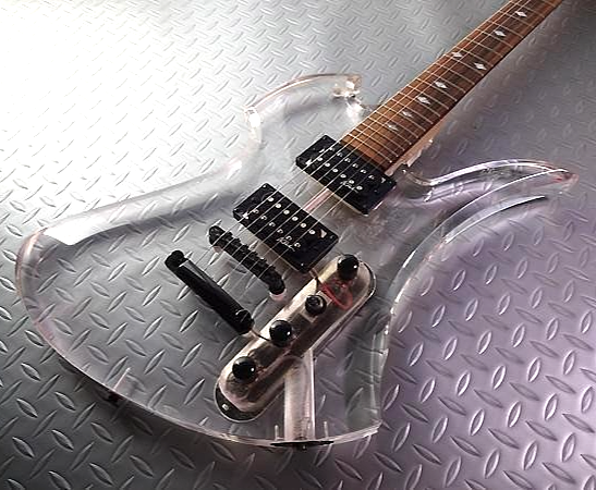 BC Rich Mockingbird Acrylic Clear Lucite Transparent Crystal Rare
