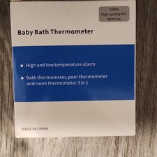 neculogy Baby Bath Thermometer High Low Temp Alarm Waterproof Cartoon Design