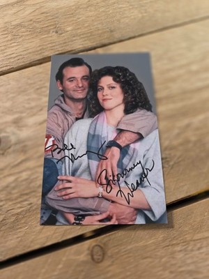 BILL MURRAY & SIGOURNEY WEAVER (GHOSTBUSTERS) -Repro-Autogramm -ca. 10x16 (1043)