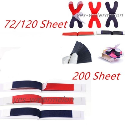Dental Articulating Paper Double Sided Strip Horseshoe Form Red/Blue For Denture