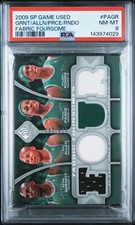 2009 SP Game Used Fabric Foursomes Relics /199 Garnett Pierce Rondo Allen PSA 8
