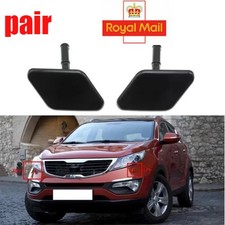 HEADLIGHT WASHER SPRAY NOZZLE JET CAP FOR KIA SPORTAGE III MK3 FRONT PAIR