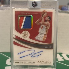2020-2021 Immaculate Basketball Premium 4 COLOR PATCH Auto Danilo Gallinari /14