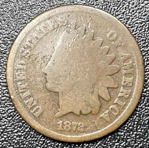 1872 Indian Head Cent Penny 1c About Good Better Date