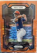 2024 Panini Prizm - Brandon Sproat #281 Orange Pulsar Prizm /399 (RC)