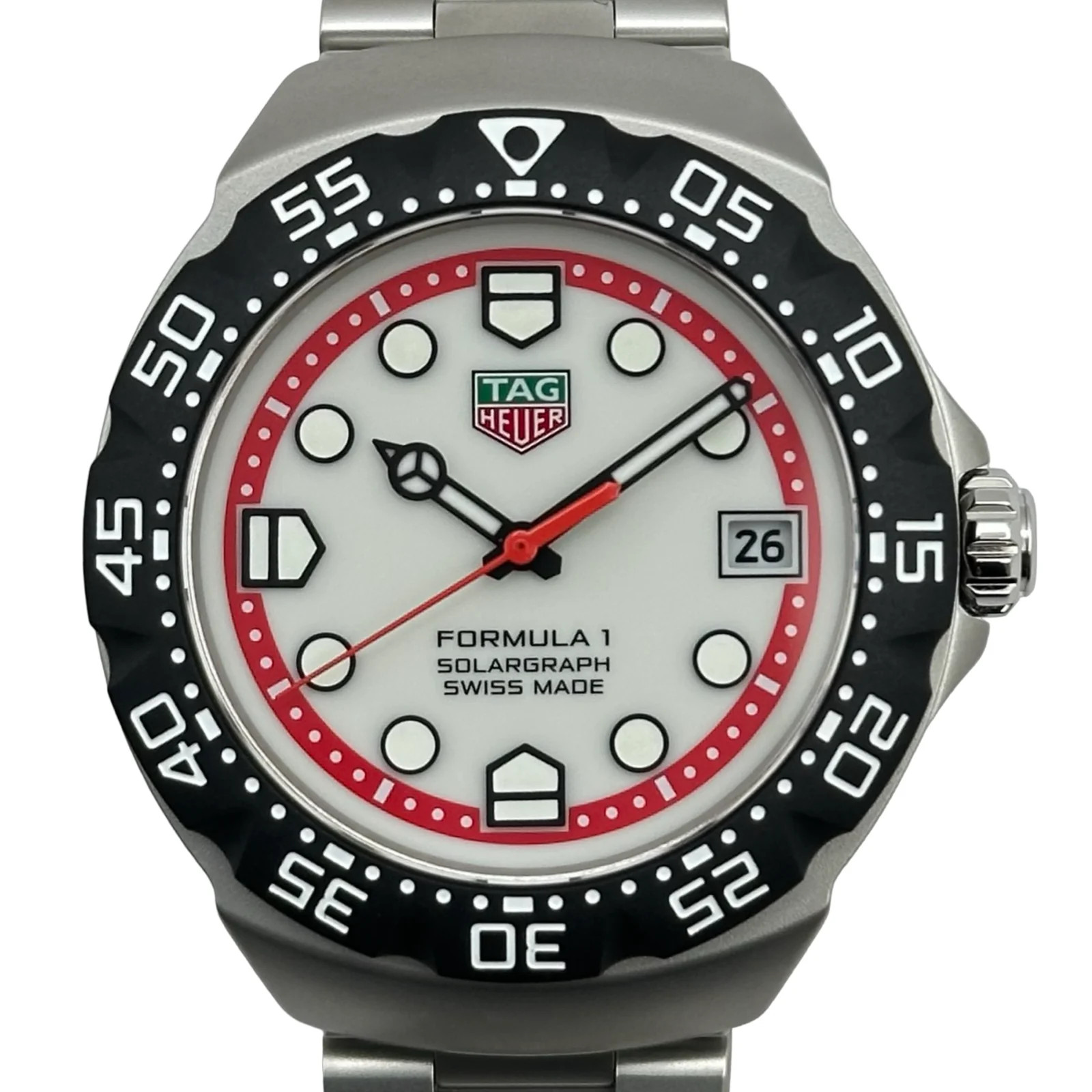 Tag Heuer Formula 1 Solar Graph WBY1111.BA0042 Cream-colored Stainless Used