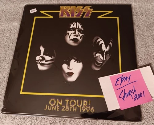 KISS EU Import Live 'ON TOUR June 28th 1996' 2 Lps YELLOW Vinyl SEALED