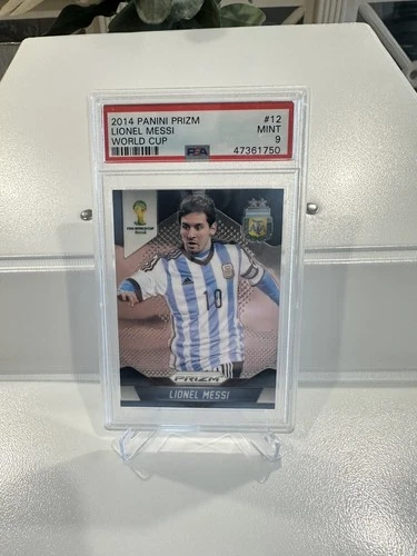 LIONEL MESSI Panini Prizm 2014 World Cup PSA DNA 9 Mint Argentina GOAT