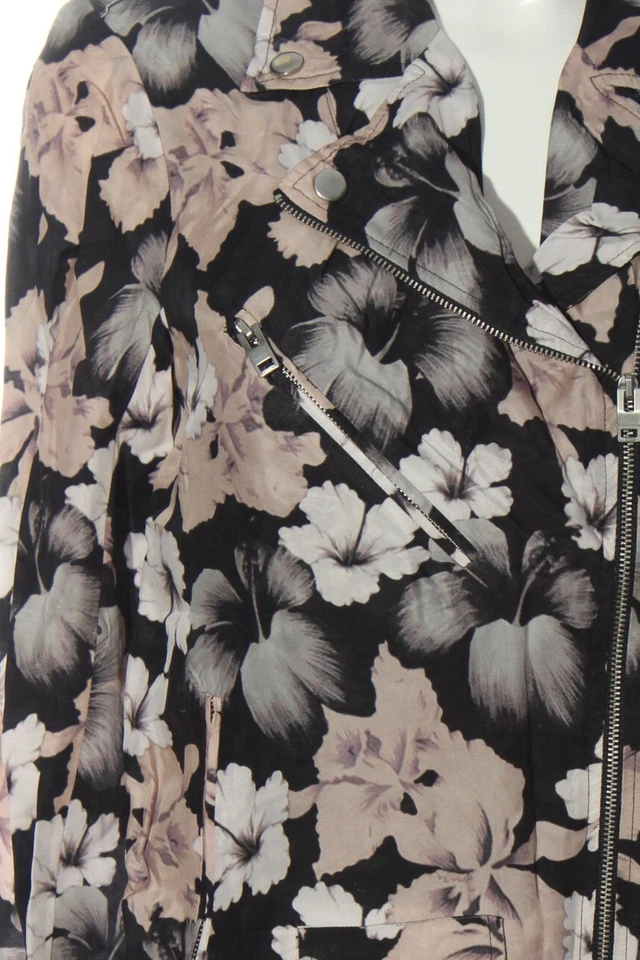 J.LINDEBERG Chaqueta corta Mujeres Chaqueta Talla EU 36 negro-blanco puro-nude - Imagen 2 de 4