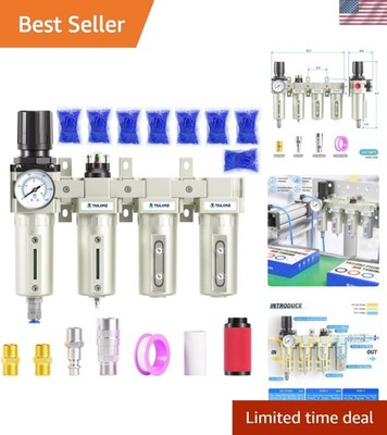 0-240 PSI Industrial Air Drying System with Dual Filters for Efficient Use