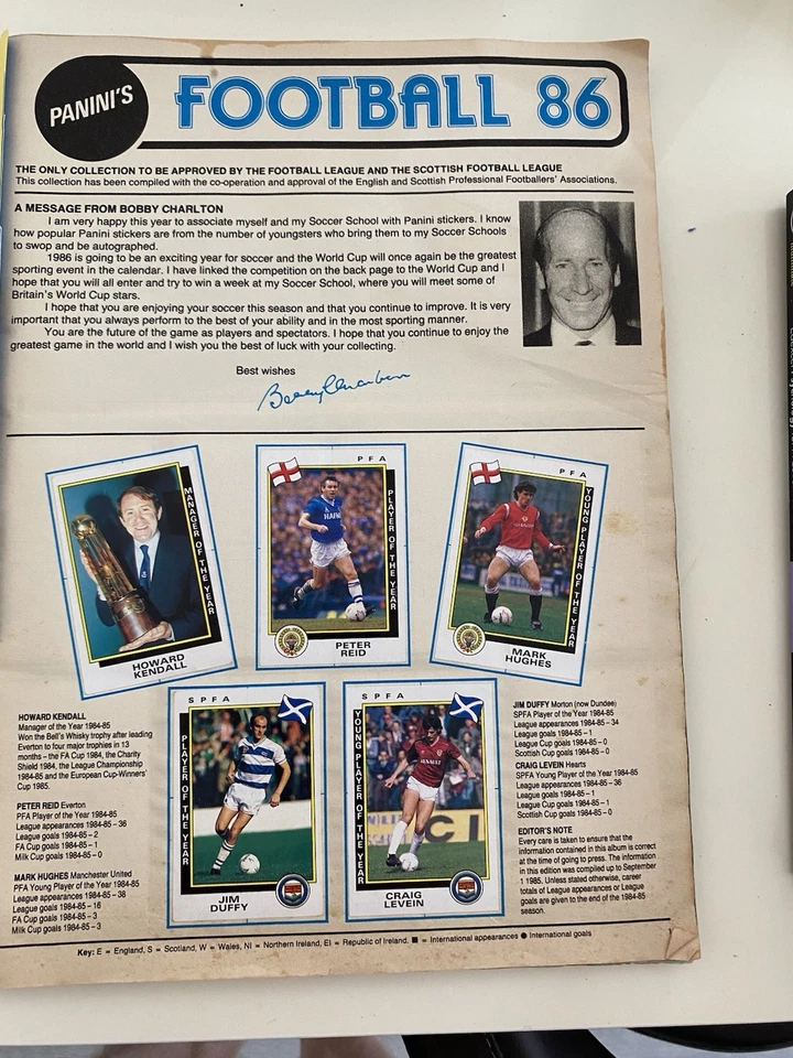 Panini 1986 Complete Sticker Book. Very Good Condition. - Image 4 of 4