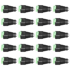 20 PCS Female DC Power Connectors, 12V DC Barrel to Screw Terminal Jack Adapter