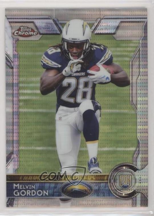 2015 Topps Chrome Rookies Pulsar Refractor Melvin Gordon #105 0c6