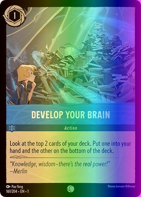 Lorcana Develop Your Brain (161/216) The First Chapter NM FOIL