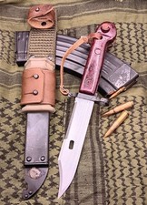 Romanian Type I Bayonet w/ Complete Sheath - Cugir - Cold War Surplus 7.62x39