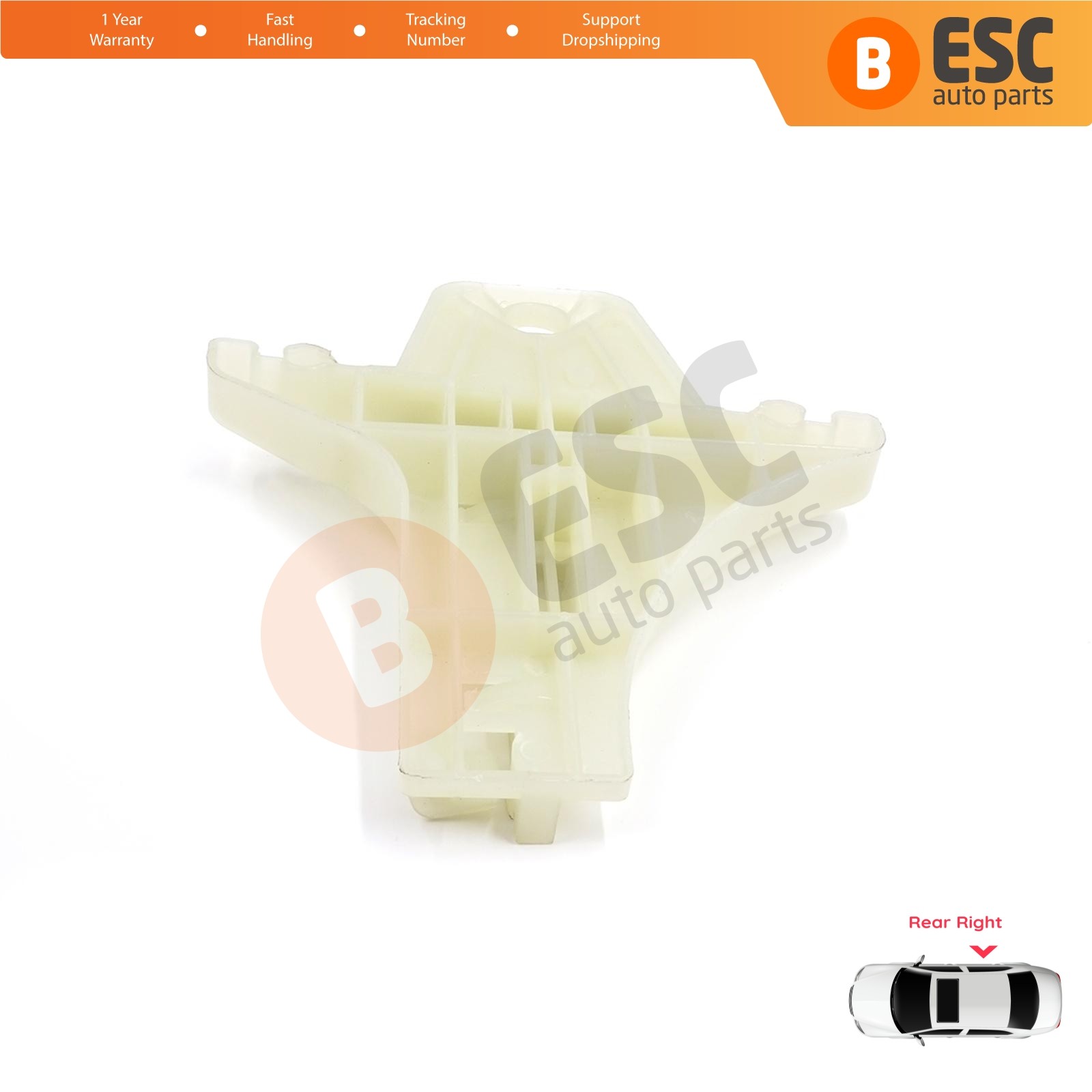 Window Regulator Clip Rear Right for VW Jetta Golf MK5 A5 1K R32 GTI Rabbit Plus