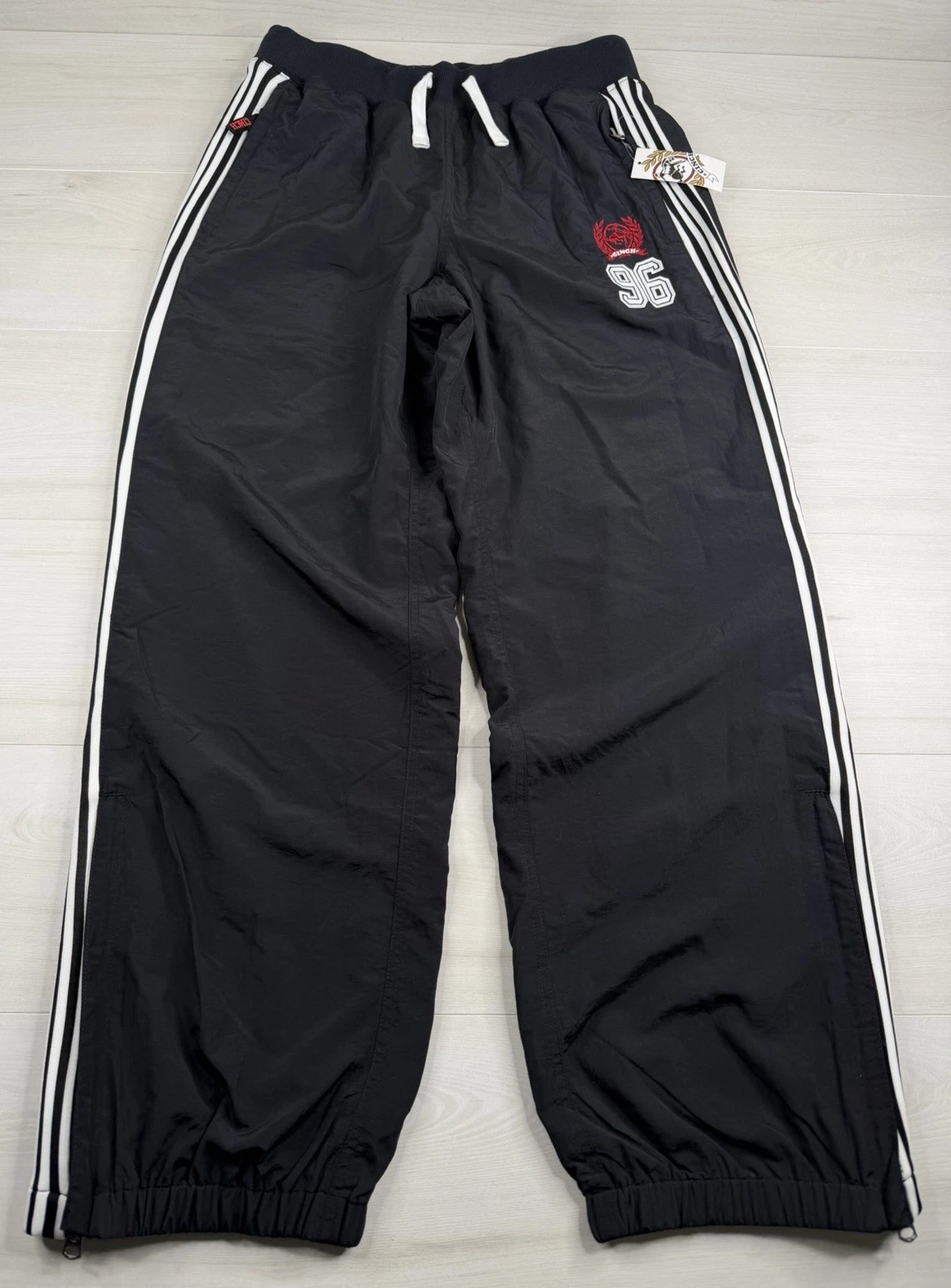 Cinch Jeans Windbreaker Track Pants Lined Nylon Ankle Zip Lounge Gym Mens M NWT