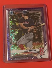2021 Bowman Chrome Prospects Nick Yorke Purple Shimmer Parallel #'d 185/250
