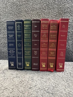7 x Reader s Digest Condensed Book Hardback Novel Bookcase Filler  Job Lot C
