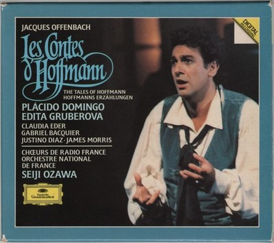 OFFENBACH. Les Contes D'Hoffmann, DOMINGO; GRUBEROVA; OZAWA 1986 DG Comp. Opera