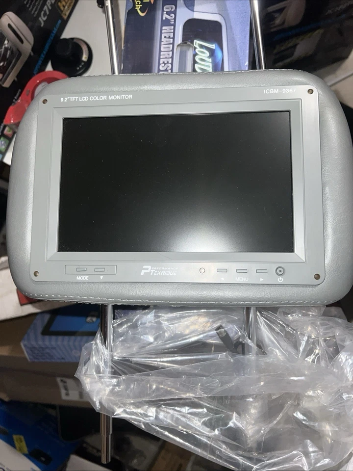 PERFORMANCE TEKNIQUE ICBM-9367 9.2TFT HEADREST  16:9 MONITOR REMOTE CONTROL Grey - Image 4 of 4
