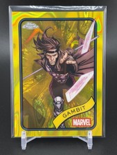 2025 Topps Chrome Marvel - Gambit #105 - Yellow Lava Refractor