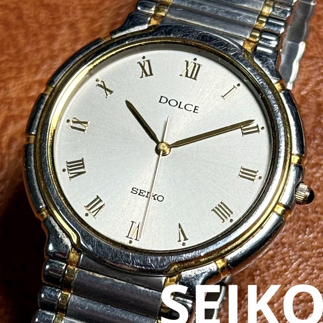 Vintage Seiko Dolce Roman 90 Rare A162 Operating Watch