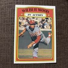 1972 Topps - In Action Wilbur Wood #554NM🥶🥶🥶