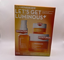OLE HENRIKSEN Let's Get Luminous Brightening Essentials 3 Piece Set NIB