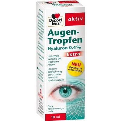 DOPPELHERZ Augen-Tropfen Hyaluron 0,4% Extra 10 ml PZN 13425273