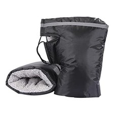Motorcycle Handlebar Muff Gloves Windproof Waterproof Mittens Snowmobile Black
