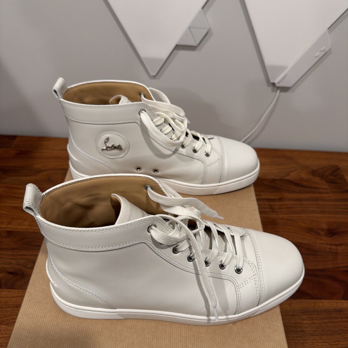 Size 10 Or 43 - Christian Louboutin Louis Flat White | eBay