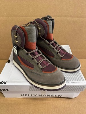 NWD Helly Hansen Peak One Hiking Boots Bungee Cord Bourbon Mens Size 10.5 US