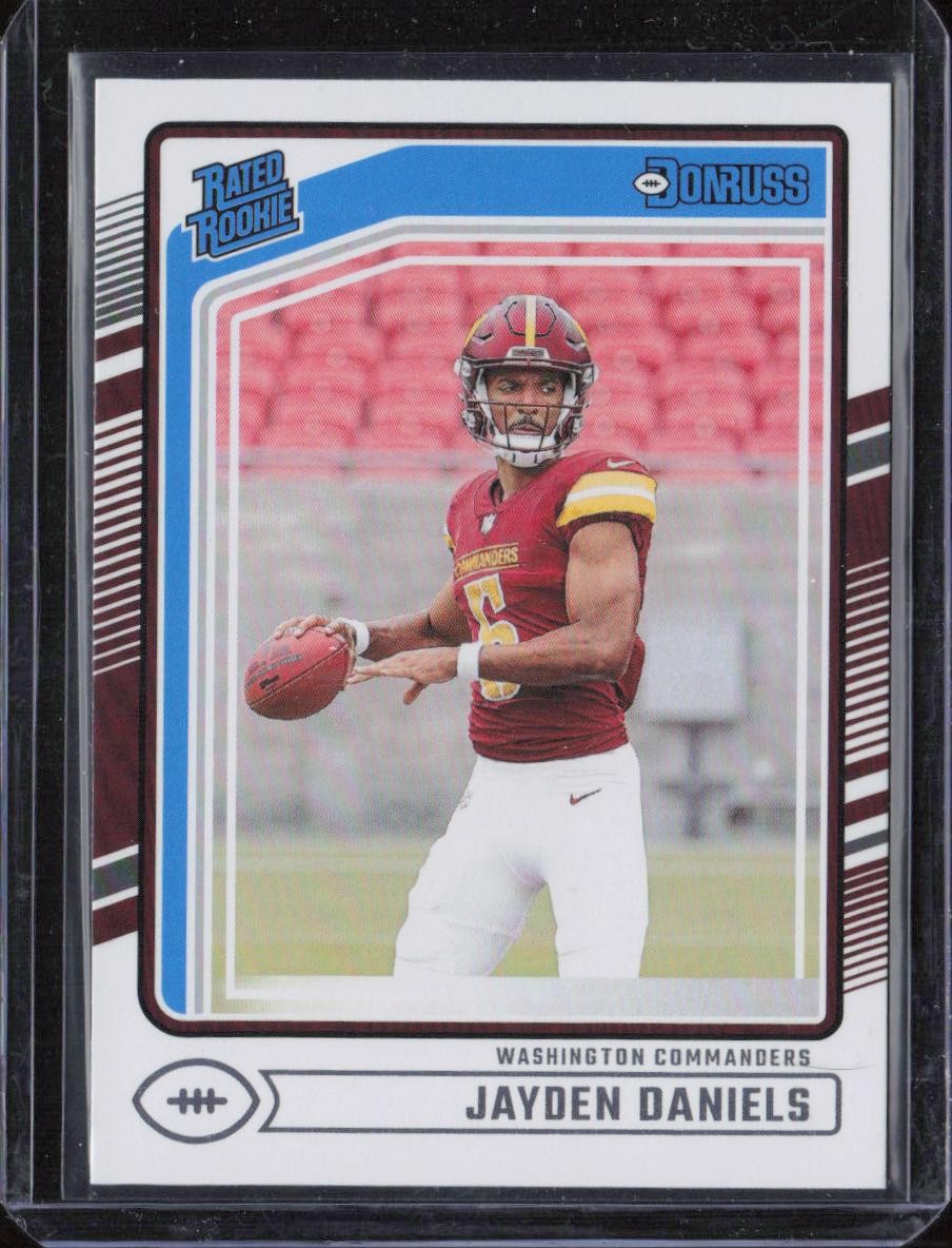 2024 Donruss #389 Jayden Daniels Press Proof Blue
