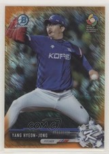 2017 Bowman Chrome Prospects Orange Shimmer Refractor 22/25 Hyeon-jong Yang 0c6