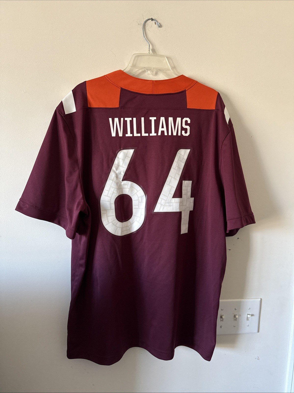 Men’s Lance Williams #64 Virginia Tech Hokies Football NCAA Jersey Sz 2XL - RARE thumbnail 6