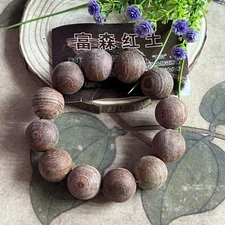 Fusen Red Soil Old Material 2.0 Bead Bracelet Hand String Unisex