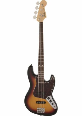 Fender Made in Japan Traditional 60s Jazz Bass 3-Color Sunburst with gig bag