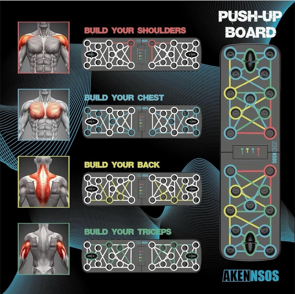 Tabla push up para entrenamiento muscular dirigido Foto 3 de 4