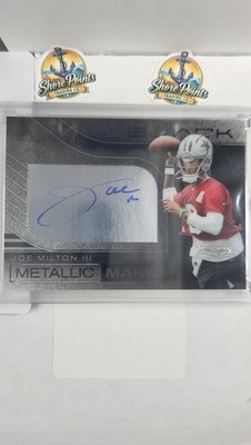 Joe Milton III RC Dallas Cowboys Metallic Marks #/205 2025 Panini Black #MMK-JMN