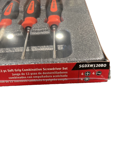 HERRAMIENTAS A PRESIÓN SGDXW120B O 12 piezas NARANJA Juego de destornilladores combinados de agarre suave + - Imagen 7 de 11
