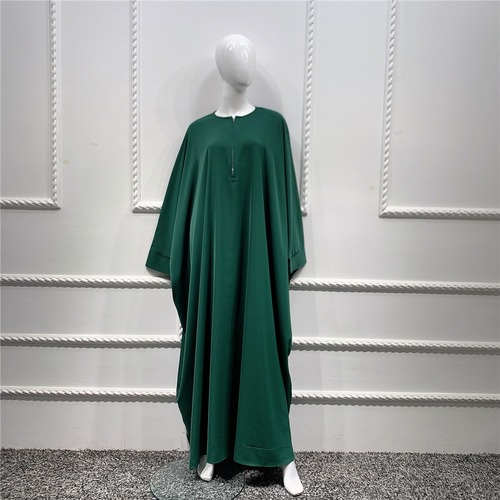 Women Prayer Muslim Abaya Dress Loose Long Batwing Sleeve Islamic Clothes Cape - Picture 18 of 27