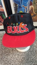 Chicago Bulls NBA Hat CapBlack Logo 7 One Size Sports Basketball Michael Jordan